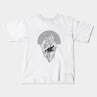 Freeze ink drawing design Kids T-Shirt